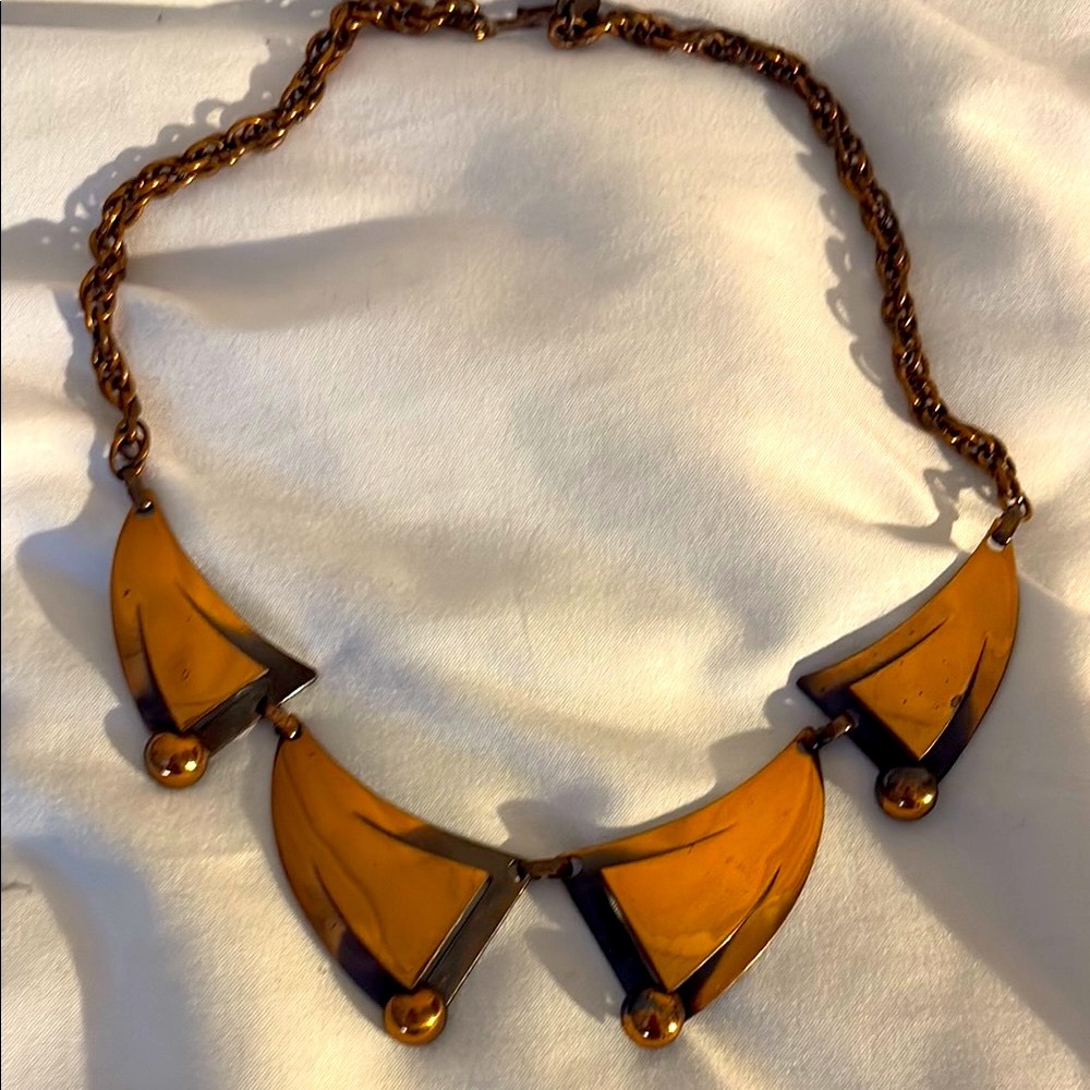 Unique Bronze Necklace